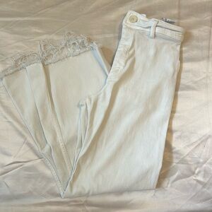 ZARA Marine straight jeans in color white size 2